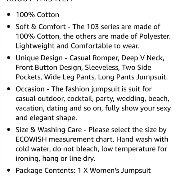 Casual black v-neck jumpsuit - Picture 5 of 8